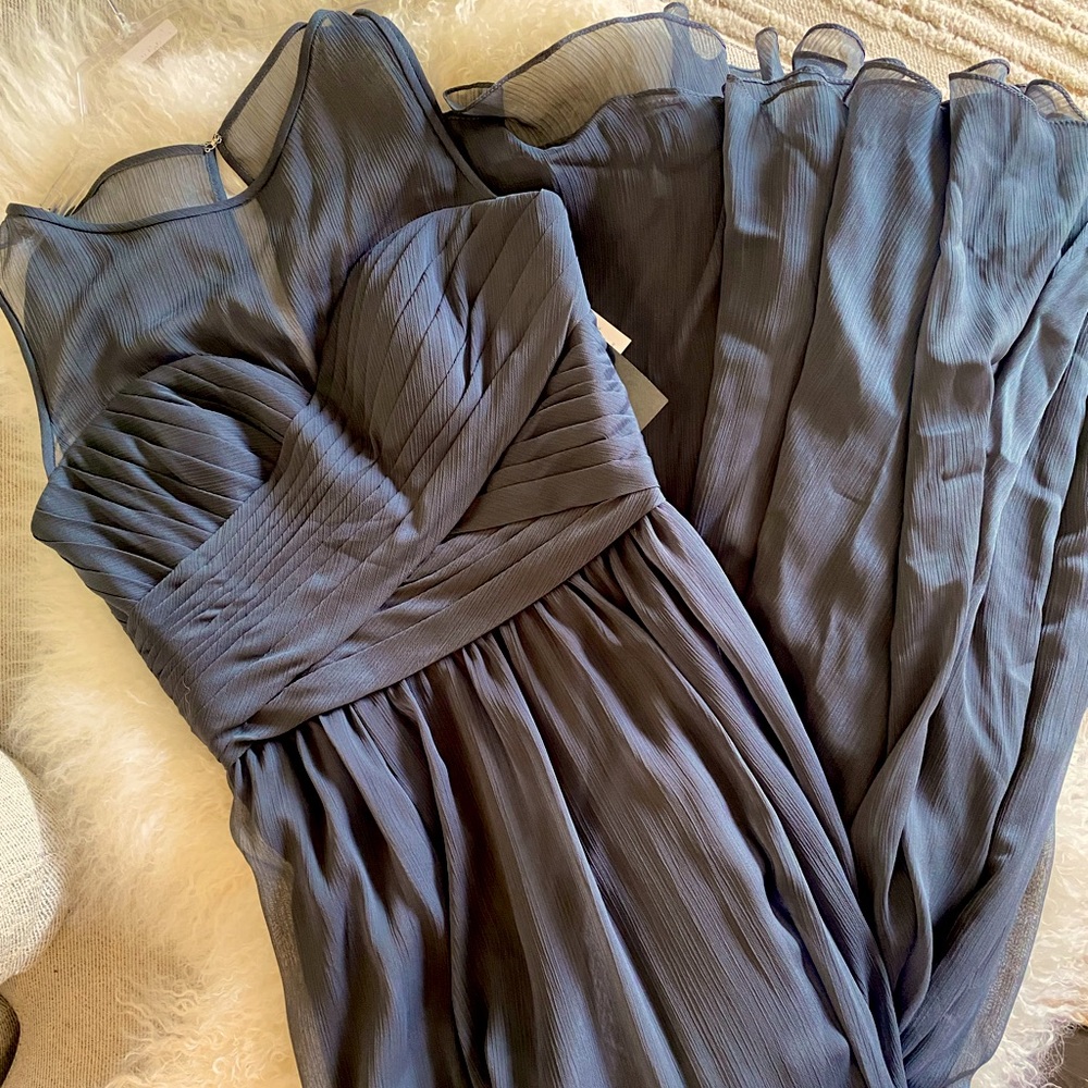 Dark Gray Bridesmaids Dress. Sz 10.